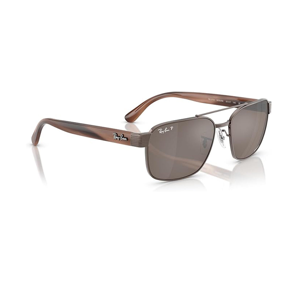 Ray-Ban 3751CH Polarized Sunglasses Cooper Brown