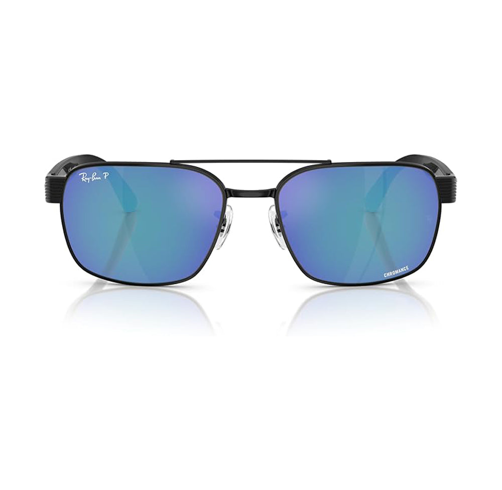 Ray-Ban 3751CH Polarized Sunglasses Black GreyMirrorBlue
