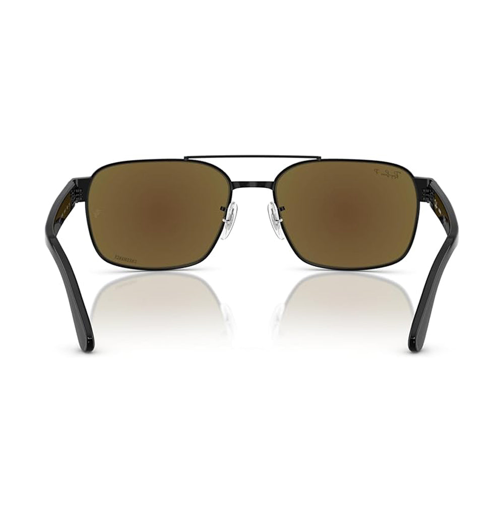 Ray-Ban 3751CH Polarized Sunglasses Black GreyMirrorBlue