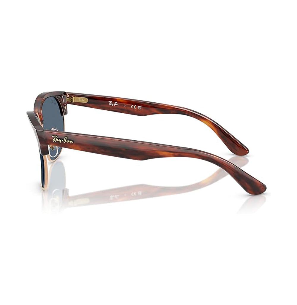 Ray-Ban Clubmaster Reverse Sunglasses StripedHavana DAR