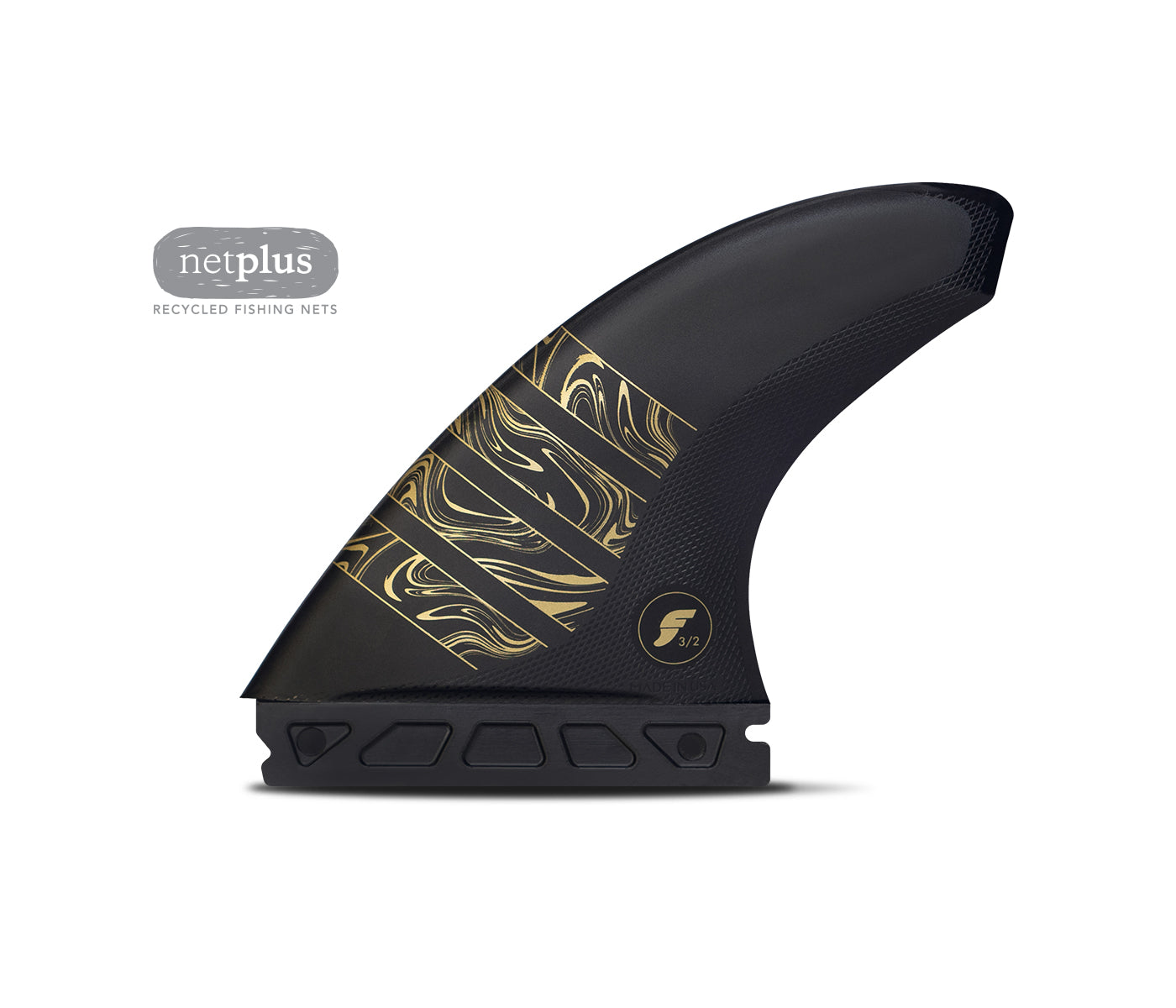 Futures Fins Vector 3/2 Alpha 5-Fin Set Carbon-Gold M