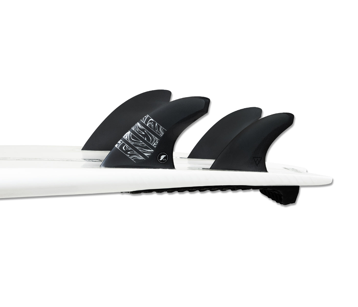 Futures Fins Vector 3/2 Alpha 5-Fin Set Carbon-Silver L