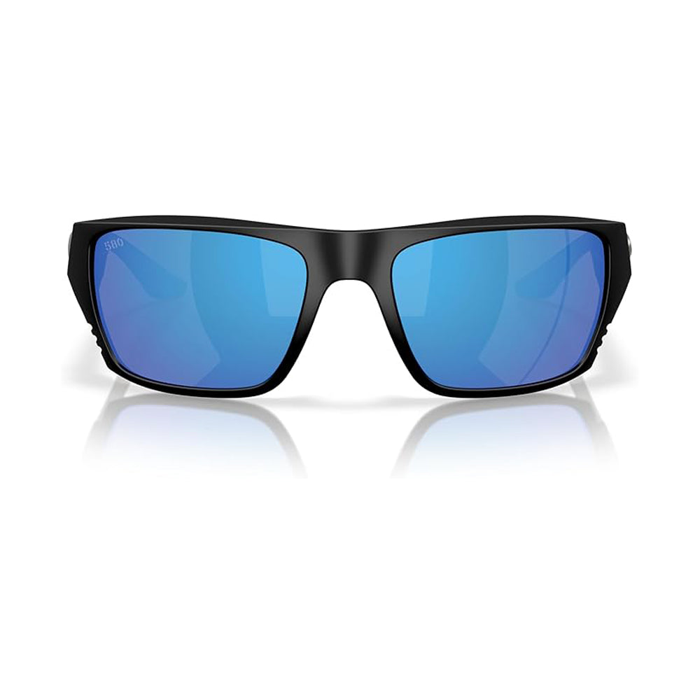 Costa Del Mar Finlet Polarized Sunglasses MatteBlack BlueMirror580G