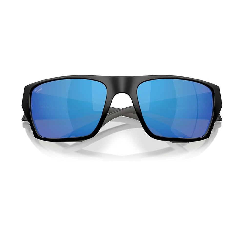 Costa Del Mar Finlet Polarized Sunglasses MatteBlack BlueMirror580G