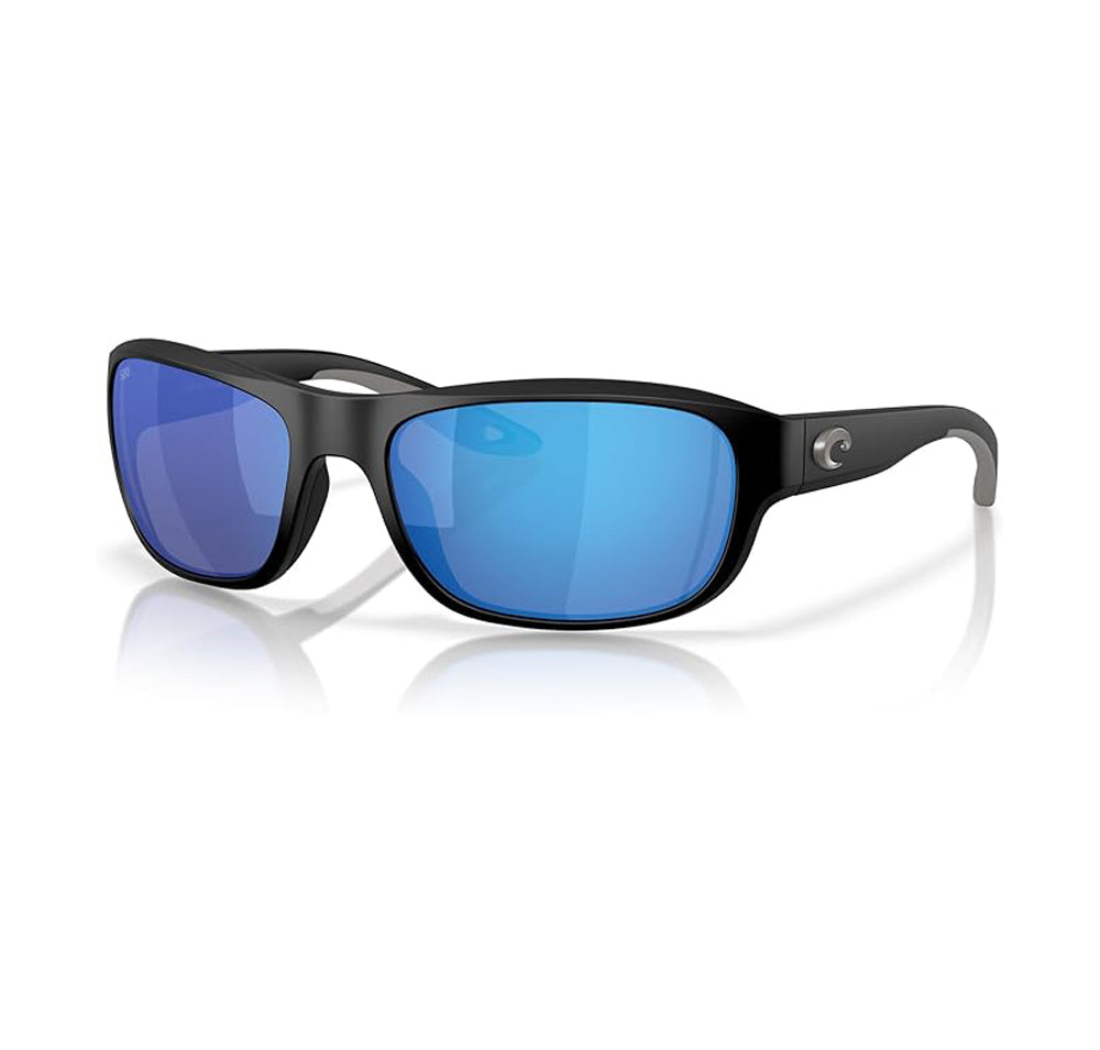 Costa Del Mar Clipperton Polarized Sunglasses MatteBlack BlueMirror 580G