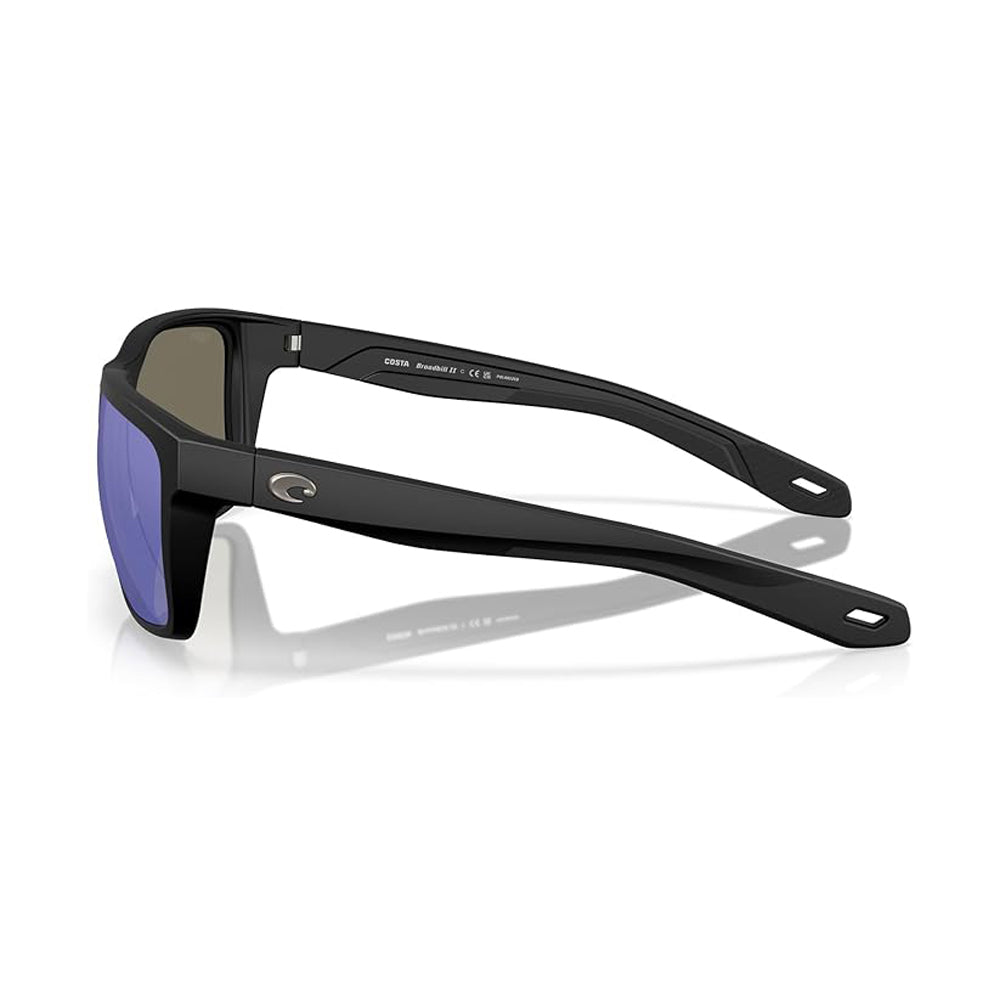 Costa Del Mar Broadbill II Polarized Sunglasses MatteBlack BlueMirror 580G