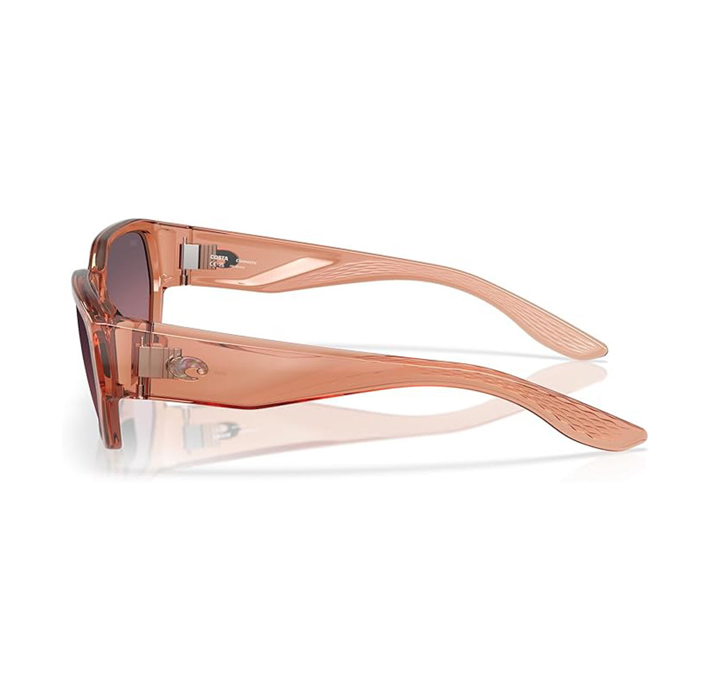Costa Del Mar Clemente Polarized Sunglasses TranslucentPinkDands RoseGradient 580G