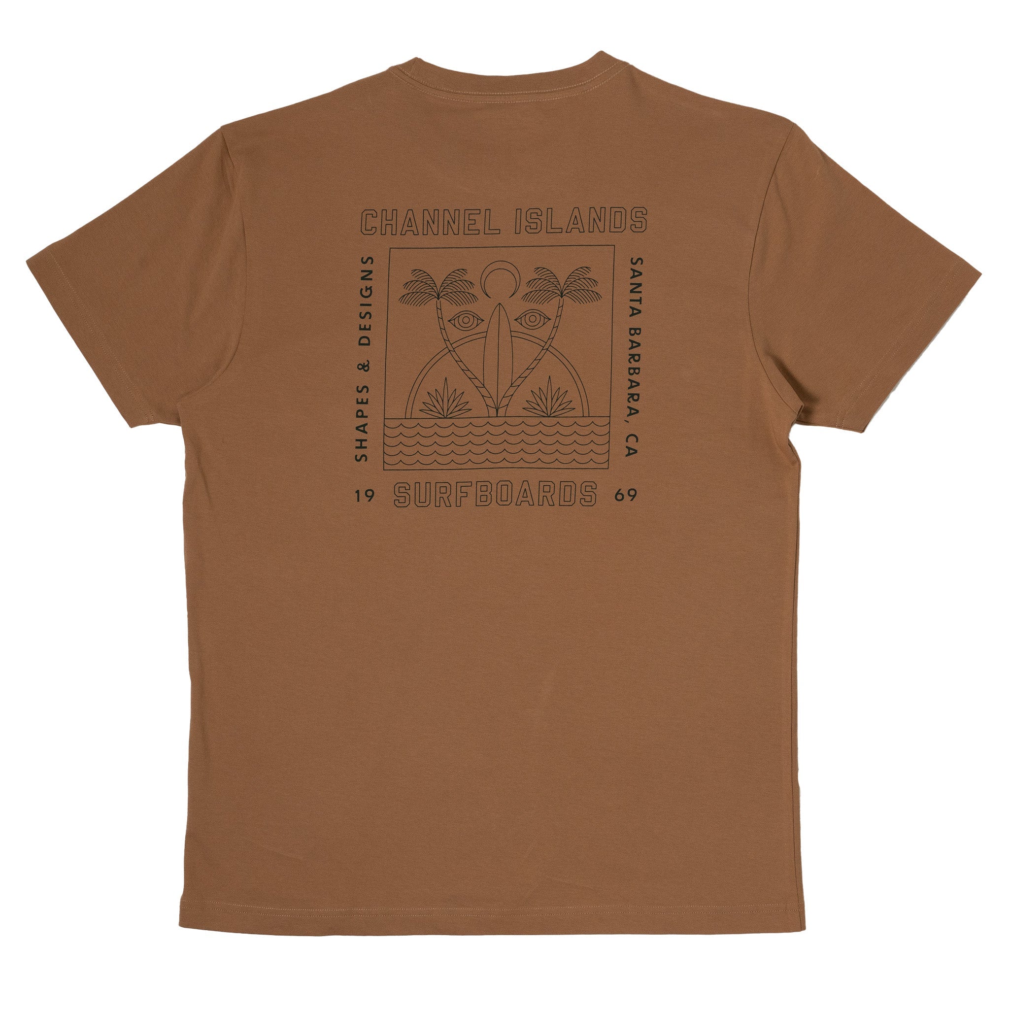 Channel Islands Surfboards Eyes SS Tee DSRT-Desert L