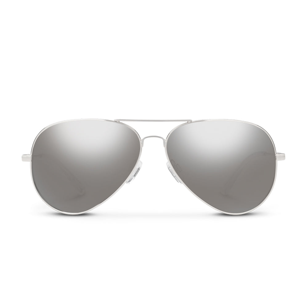 SunCloud Hard Deck Polarized Sunglasses Silver SilverMirror
