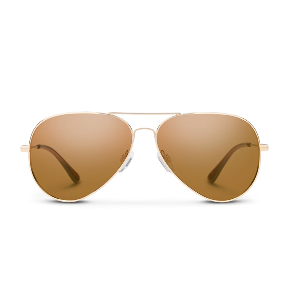 SunCloud Hard Deck Polarized Sunglasses Gold Brown