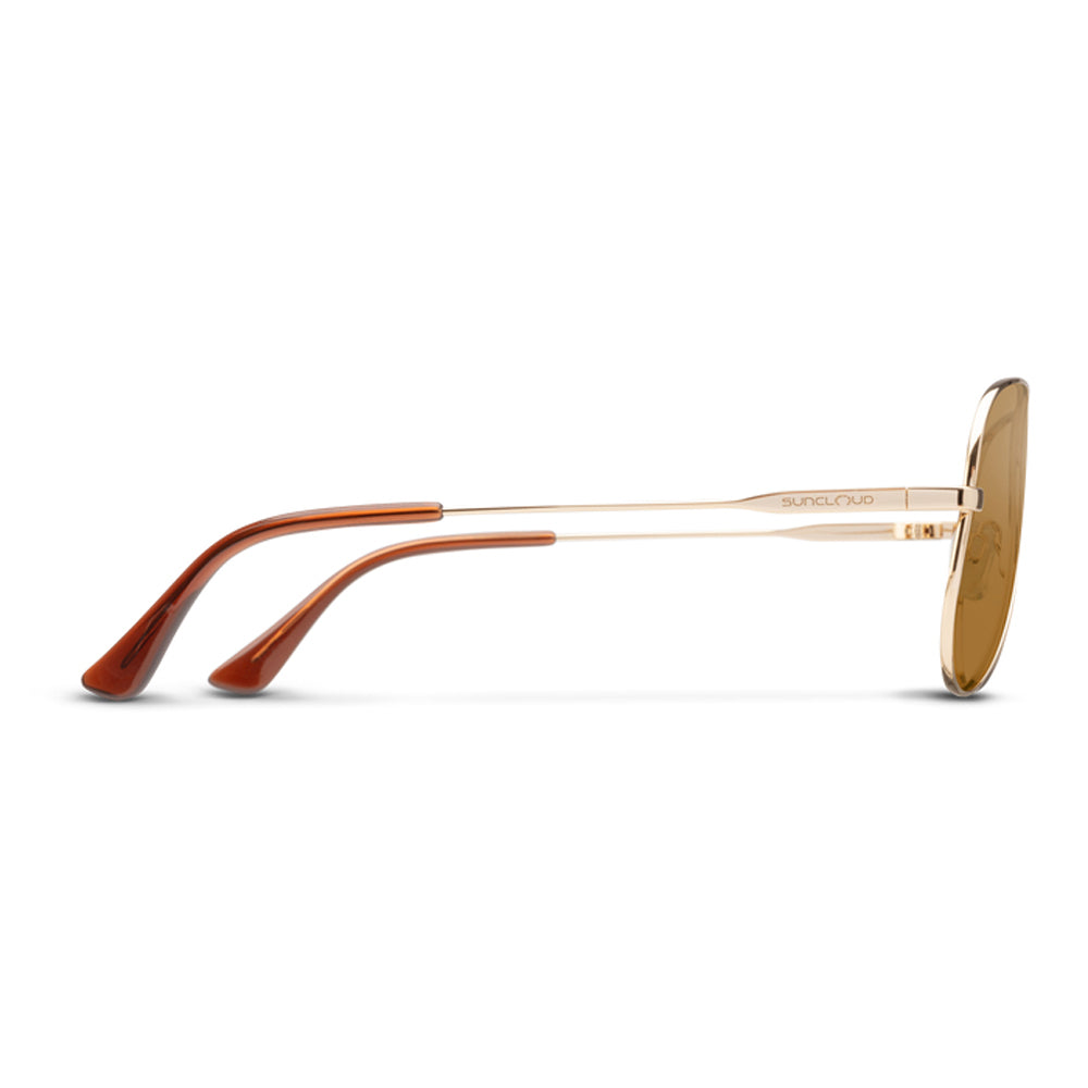 SunCloud Hard Deck Polarized Sunglasses Gold Brown