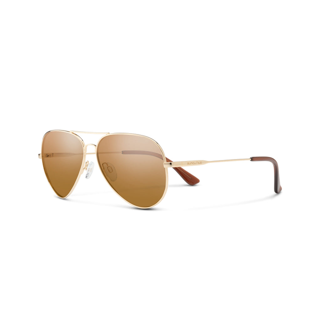 SunCloud Hard Deck Polarized Sunglasses Gold Brown