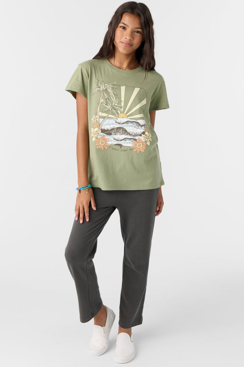O'neill Girls Tropical Swell SS Tee OGN L