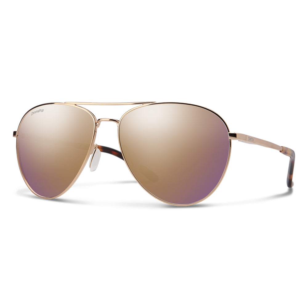 Smith Layback Polarized Sunglasses RoseGold RoseGoldMirror