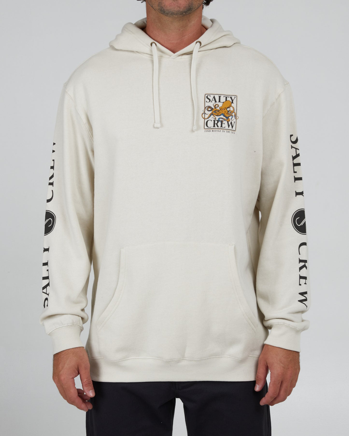 Salty Crew Ink Slinger Hood Fleece Bone XXXL