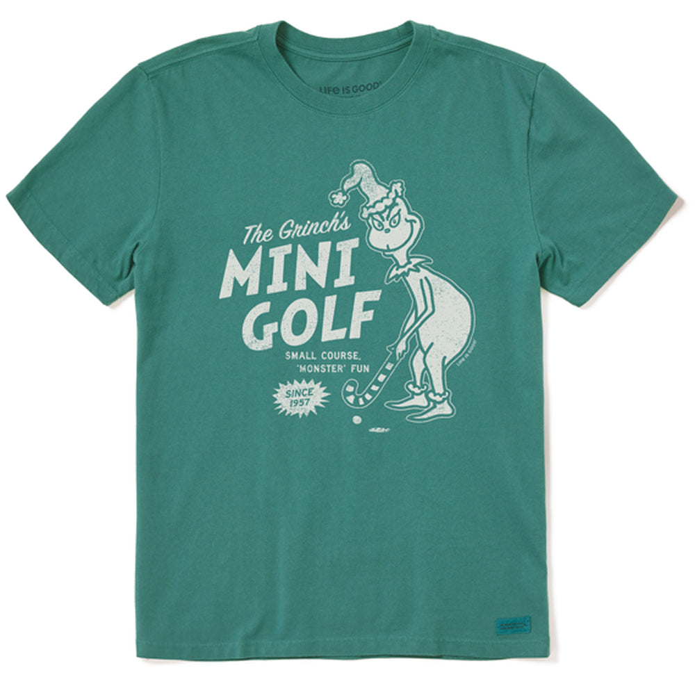 Life Is Good Crusher Tee Matchbook Grinch's SprGrn XL