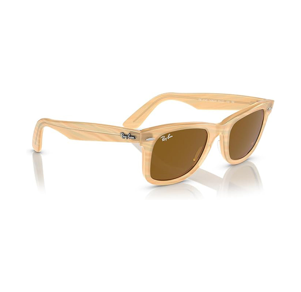 Ray-Ban Wayfarer Photo Sunglasses StripedBrown Brown