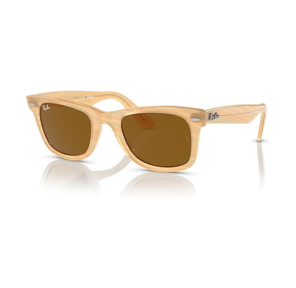Ray-Ban Wayfarer Photo Sunglasses StripedBrown Brown