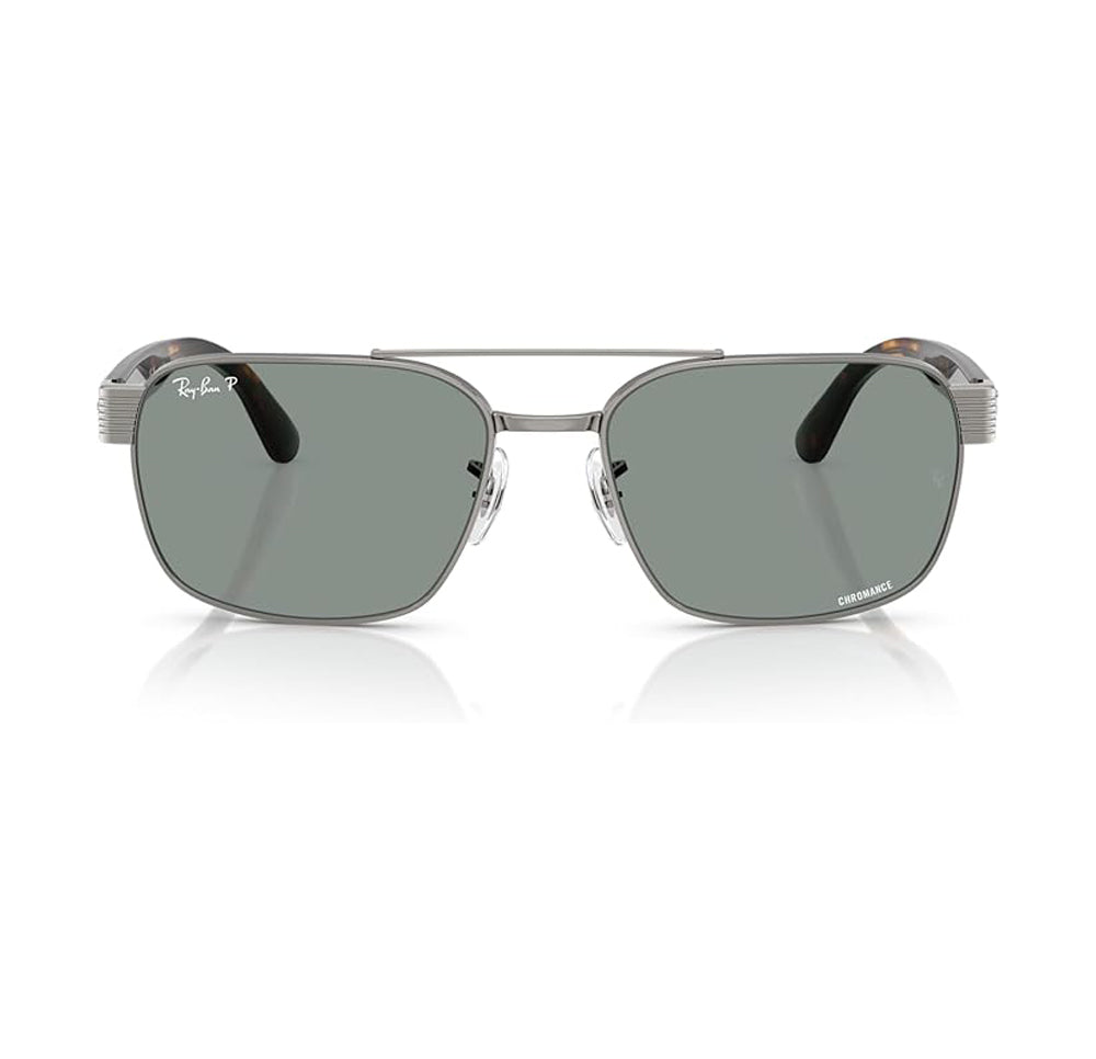 Ray-Ban 3751CH Polarized Sunglasses Gunmetal LightBlue