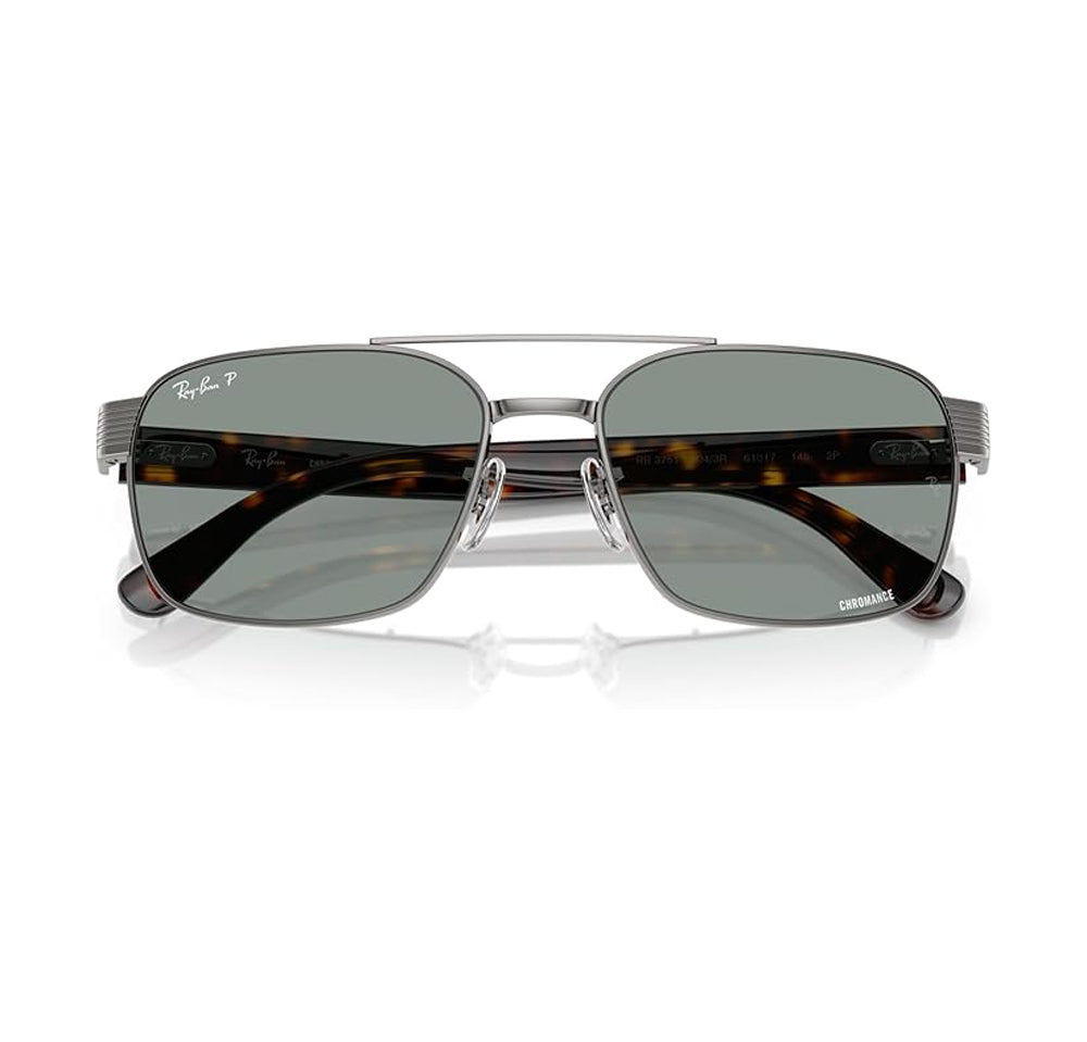 Ray-Ban 3751CH Polarized Sunglasses Gunmetal LightBlue
