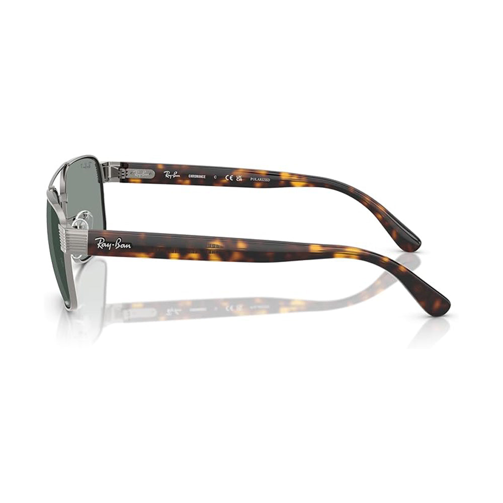 Ray-Ban 3751CH Polarized Sunglasses Gunmetal LightBlue