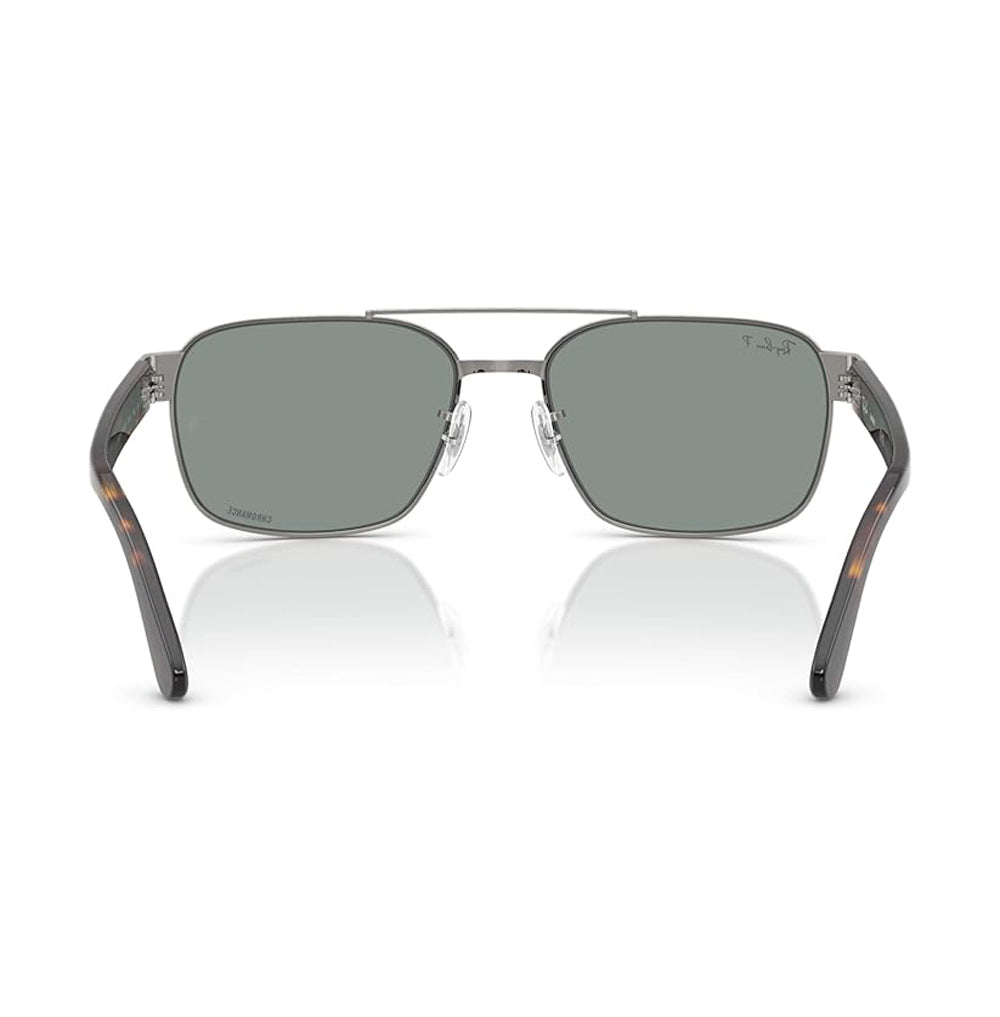 Ray-Ban 3751CH Polarized Sunglasses Gunmetal LightBlue
