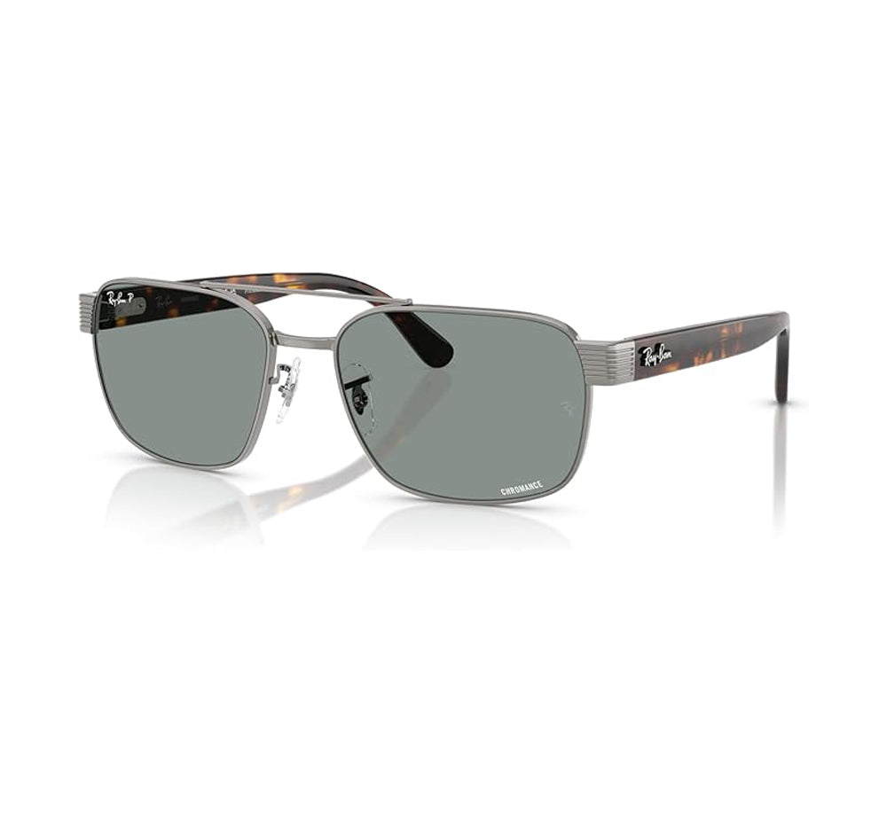 Ray-Ban 3751CH Polarized Sunglasses Gunmetal LightBlue