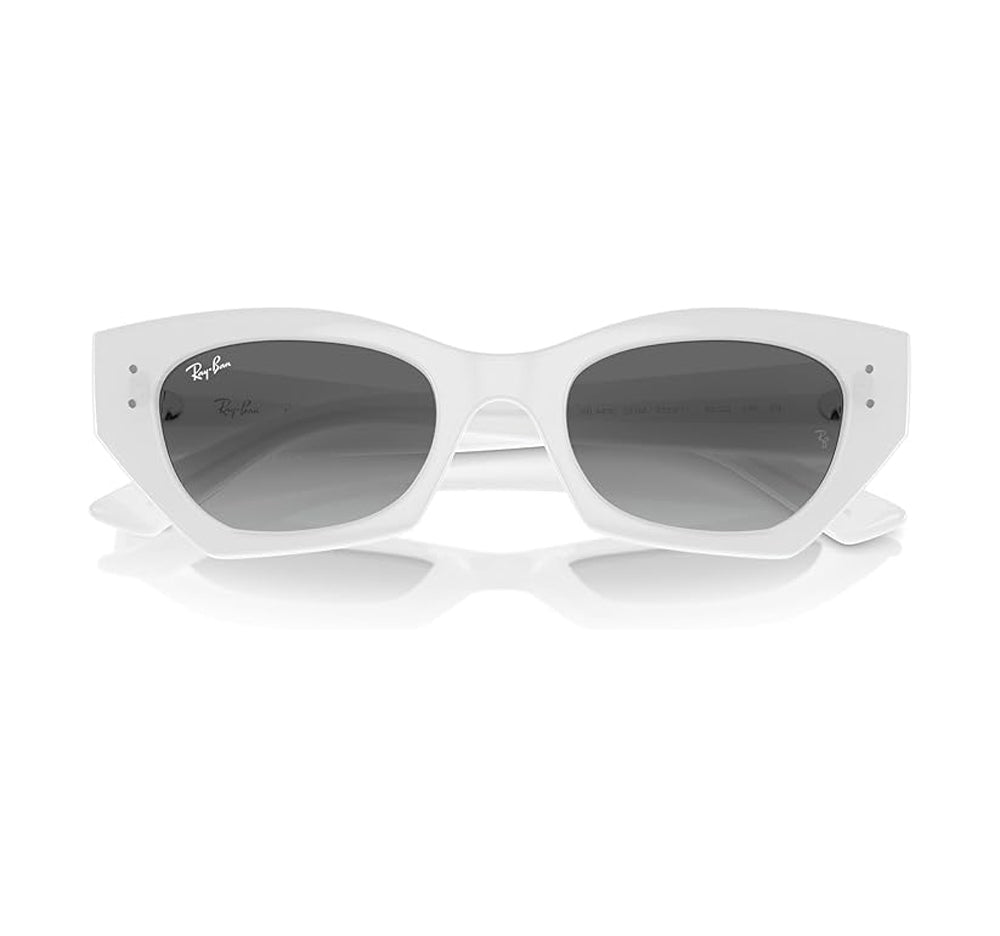 Ray-Ban Zena Polarized Sunglasses WhiteSnow GreyGradient