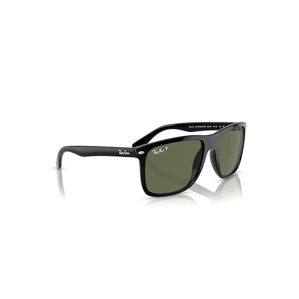 Ray-ban Boyfriend Two Polarized Sunglasses Black Green