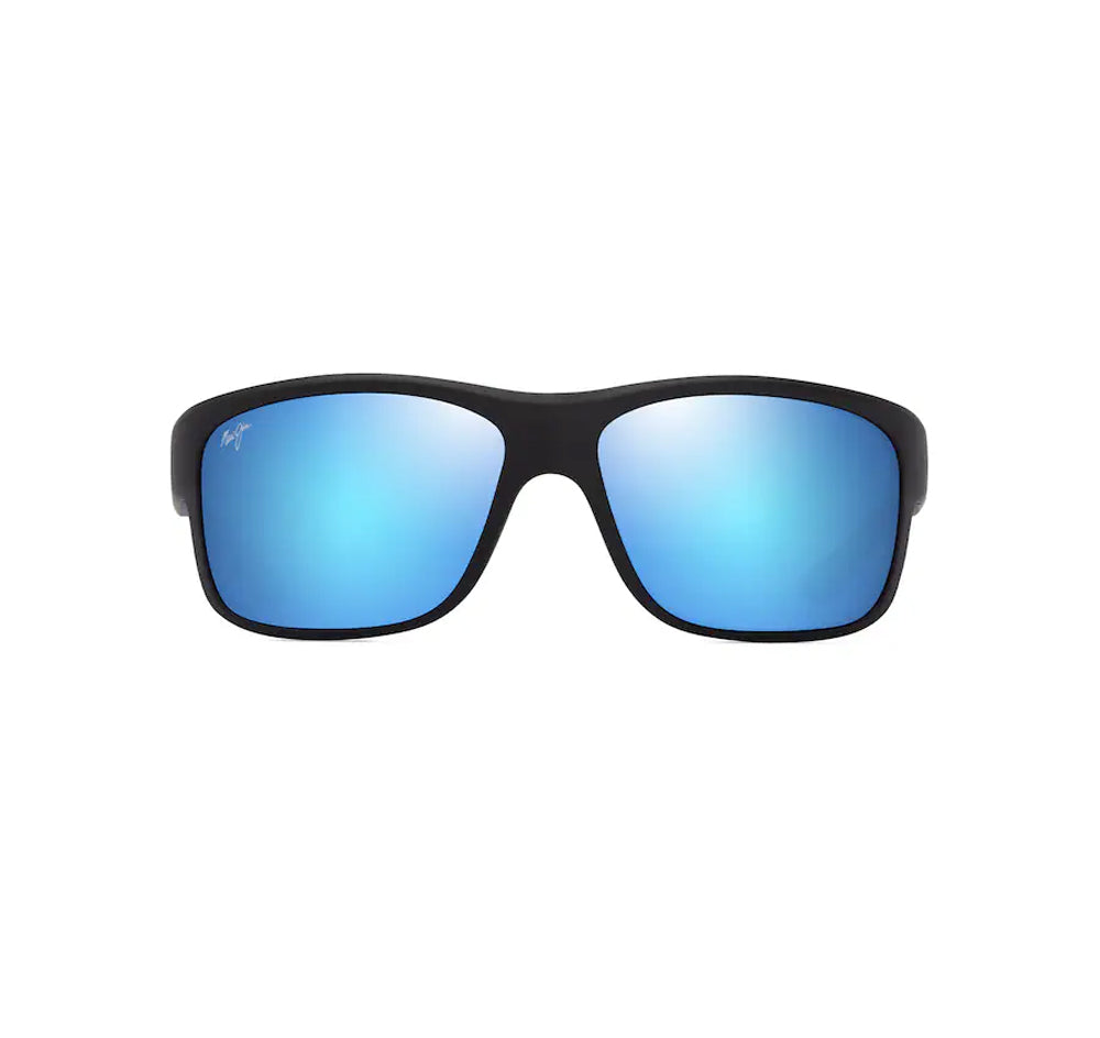 Maui Jim Southern Cross Sunglasses MatteBlack BlueHawaii Square