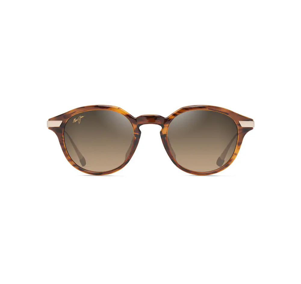 Maui Jim Momi Polarized Sunglasses ShinyDkHavanw/Gold HCLBronze