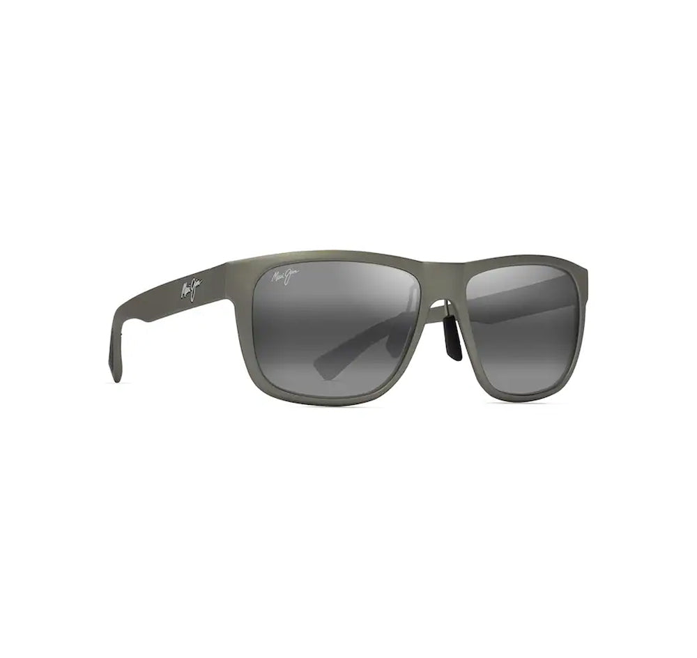 Maui Jim Puakea Polarized Sunglasses MatteGreyishGreen Grey