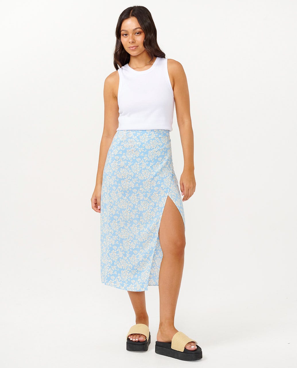 Rip Curl Desert Dreams Midi Skirt 8962-MidBlue L