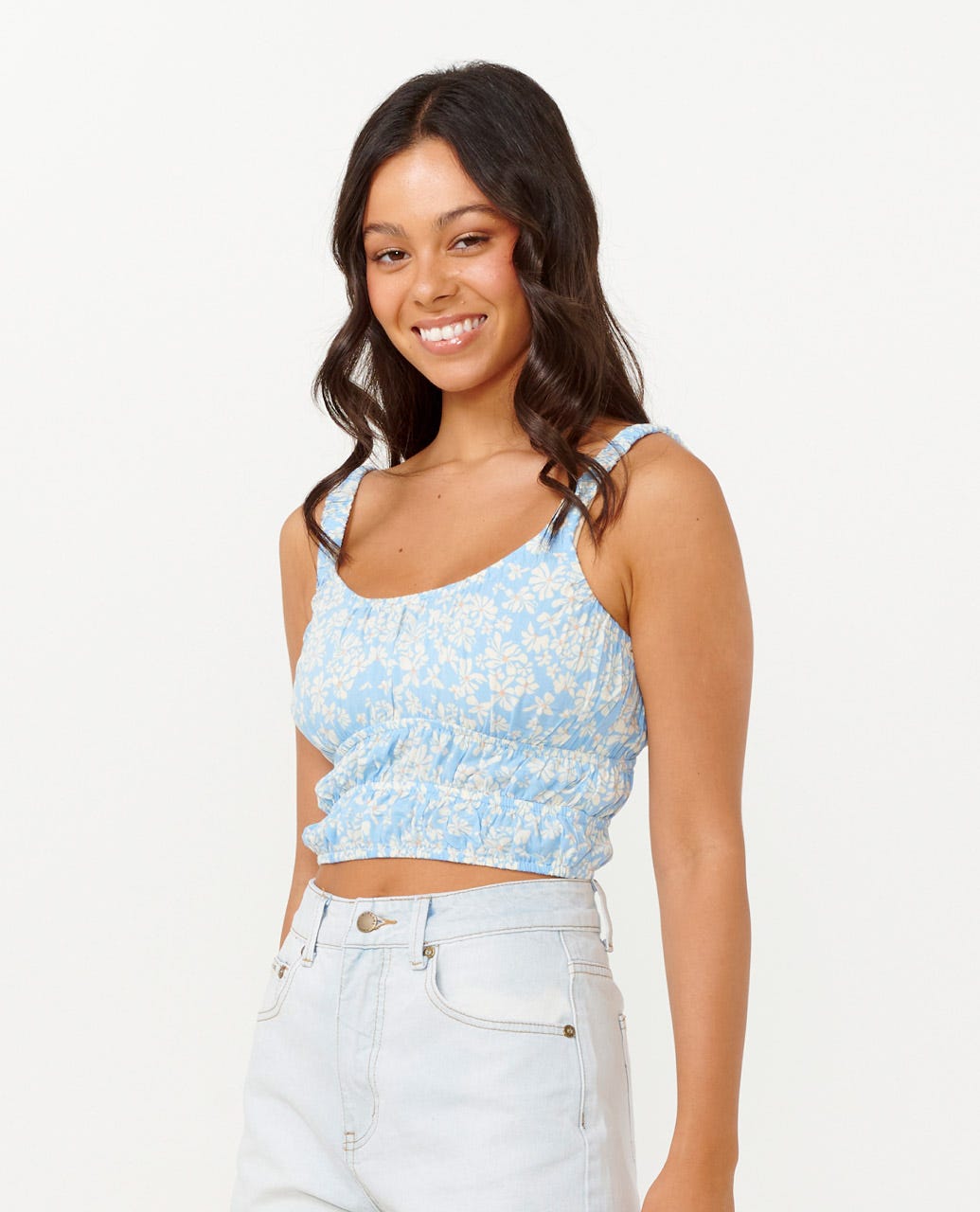 Rip Curl Desert Dreams Ditsy Top 8962-MidBlue S