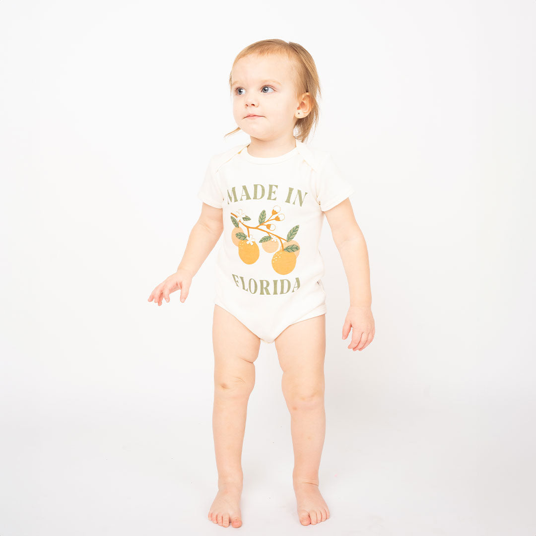 Emerson and Friends Baby Onesie MadeinFlorida 0-3M