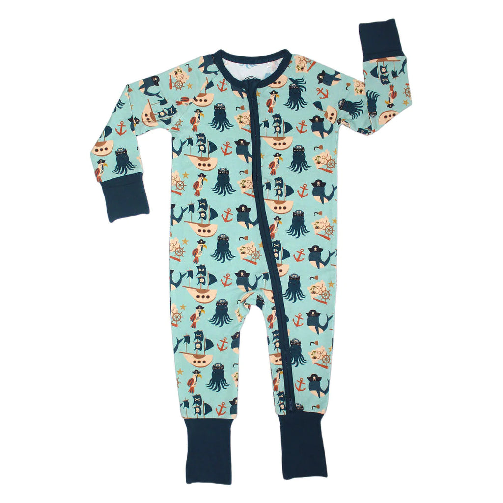 Emerson and Friends Convertible Baby Pajamas PiratesLife 3-6M