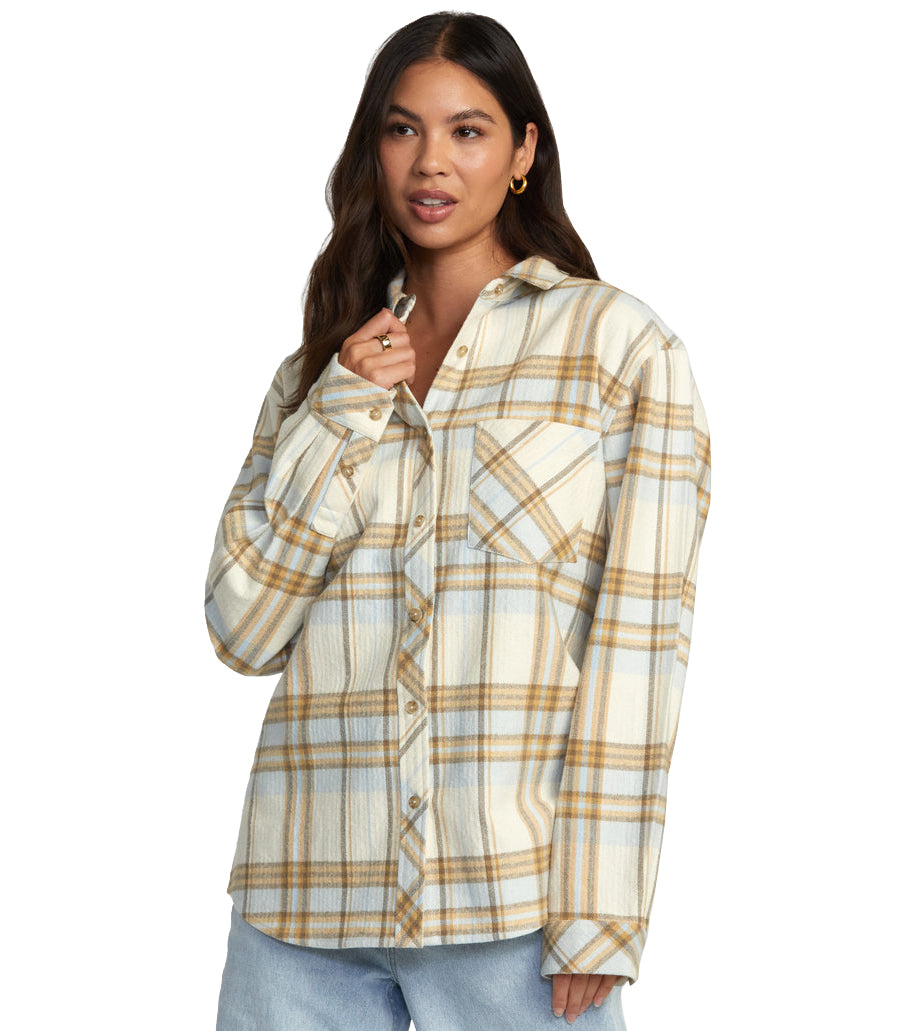 RVCA Breeze Flannel Shirt WDR0 XS