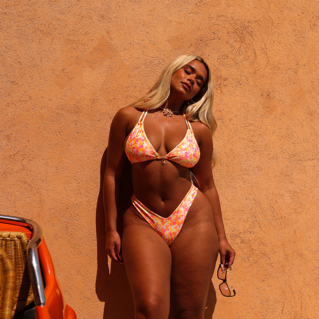 Kulani Kini Halter Bralette Bikini Top MimosaMeadows L