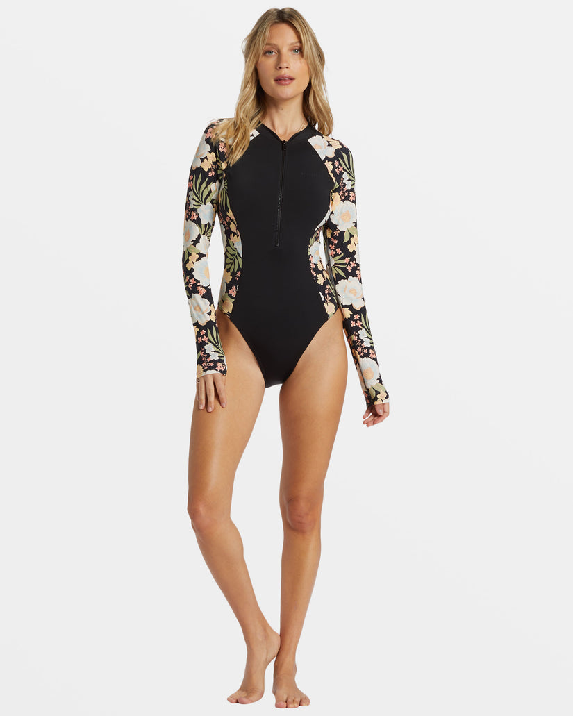 Billabong Lost Cove Zip Front Bodysuit BPB L