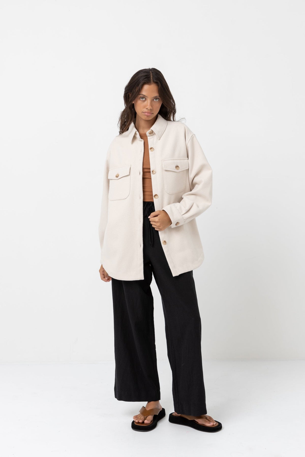 Rhythm Classic Minimal Shacket OAT L