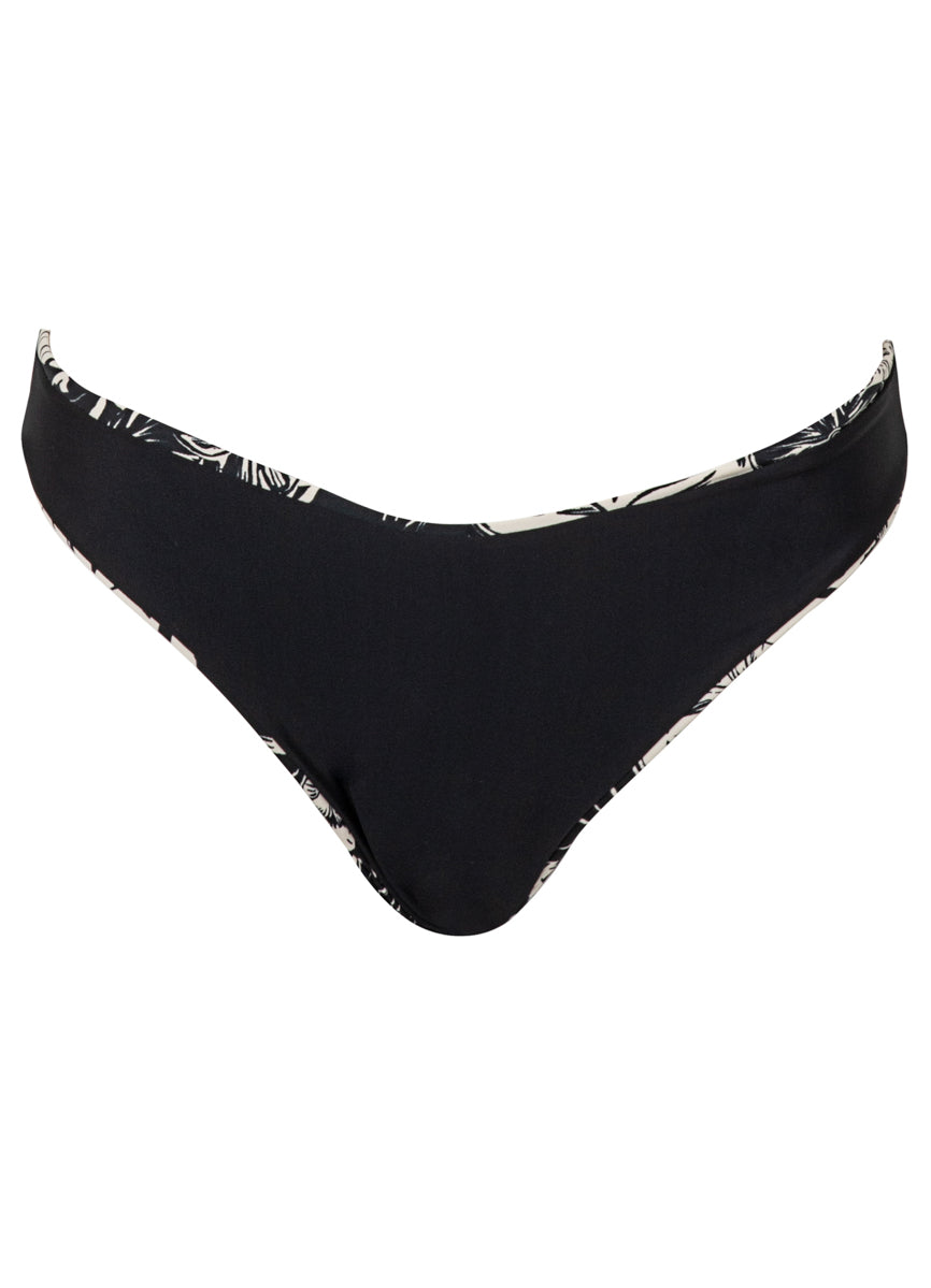Maaji Sepia Fiori Sublimity Regular Rise Classic Bikini Bottom Black SM