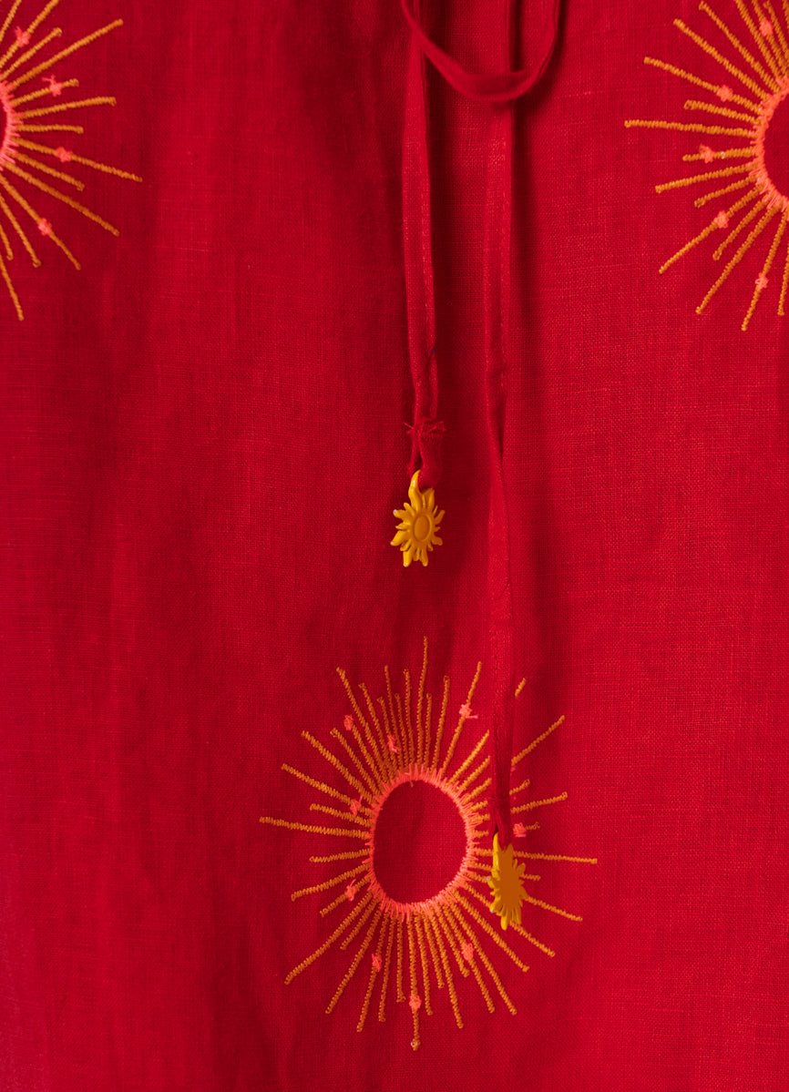 Maaji Eclipse Remi Midi Dress Red SM