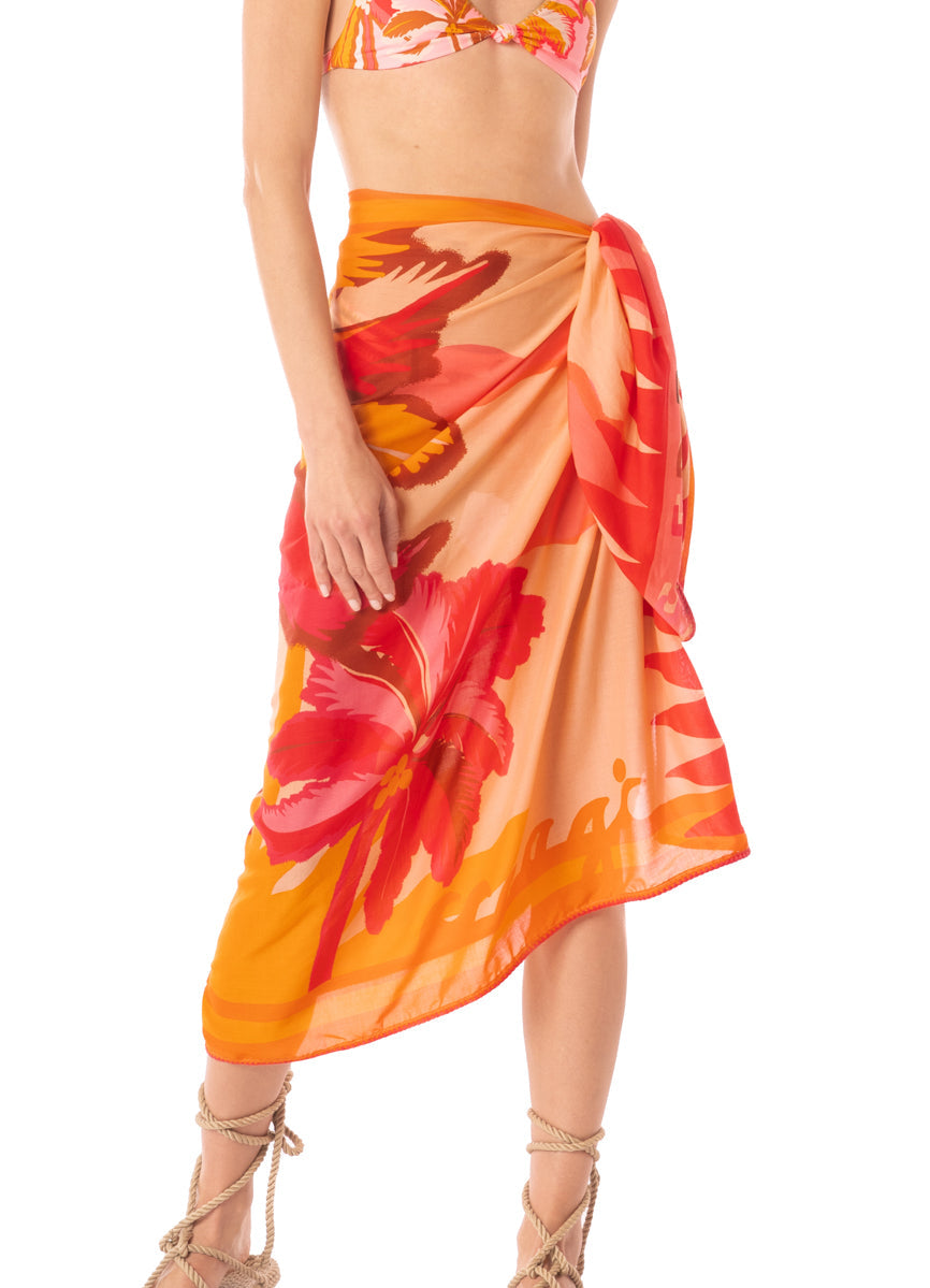 Maaji Summer Dunes Isla Pareo Red Overflow OS