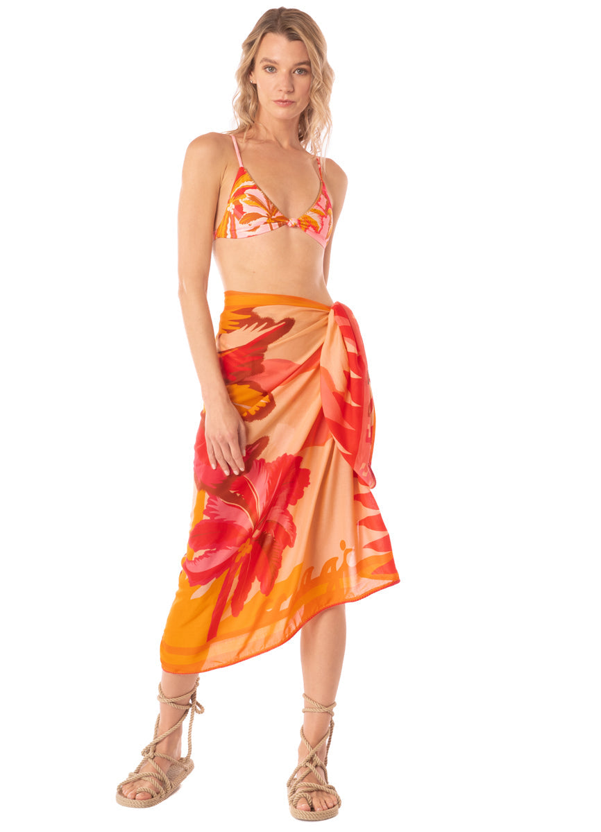 Maaji Summer Dunes Isla Pareo Red Overflow OS