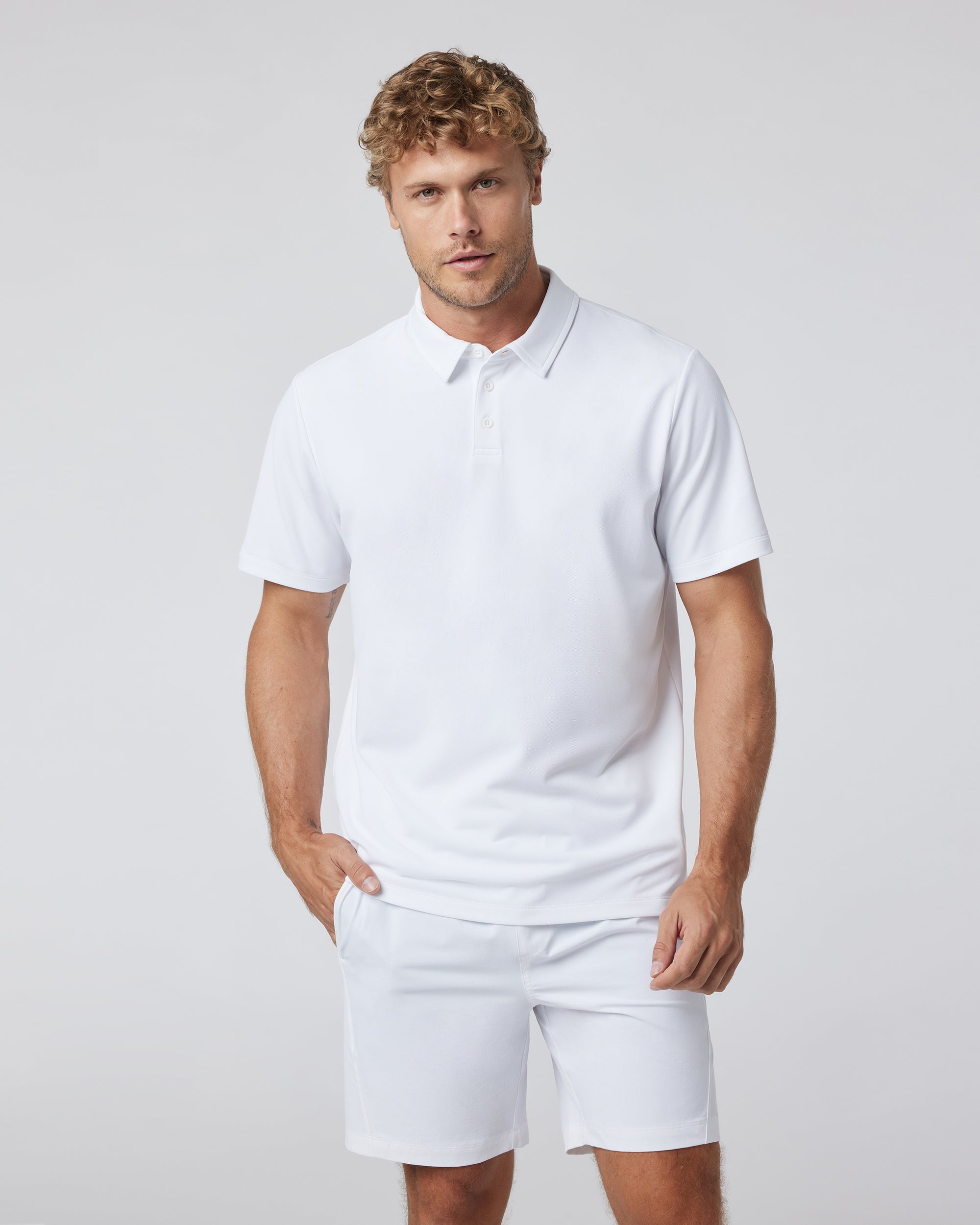 Vuori Gamepoint Polo WHT-White S