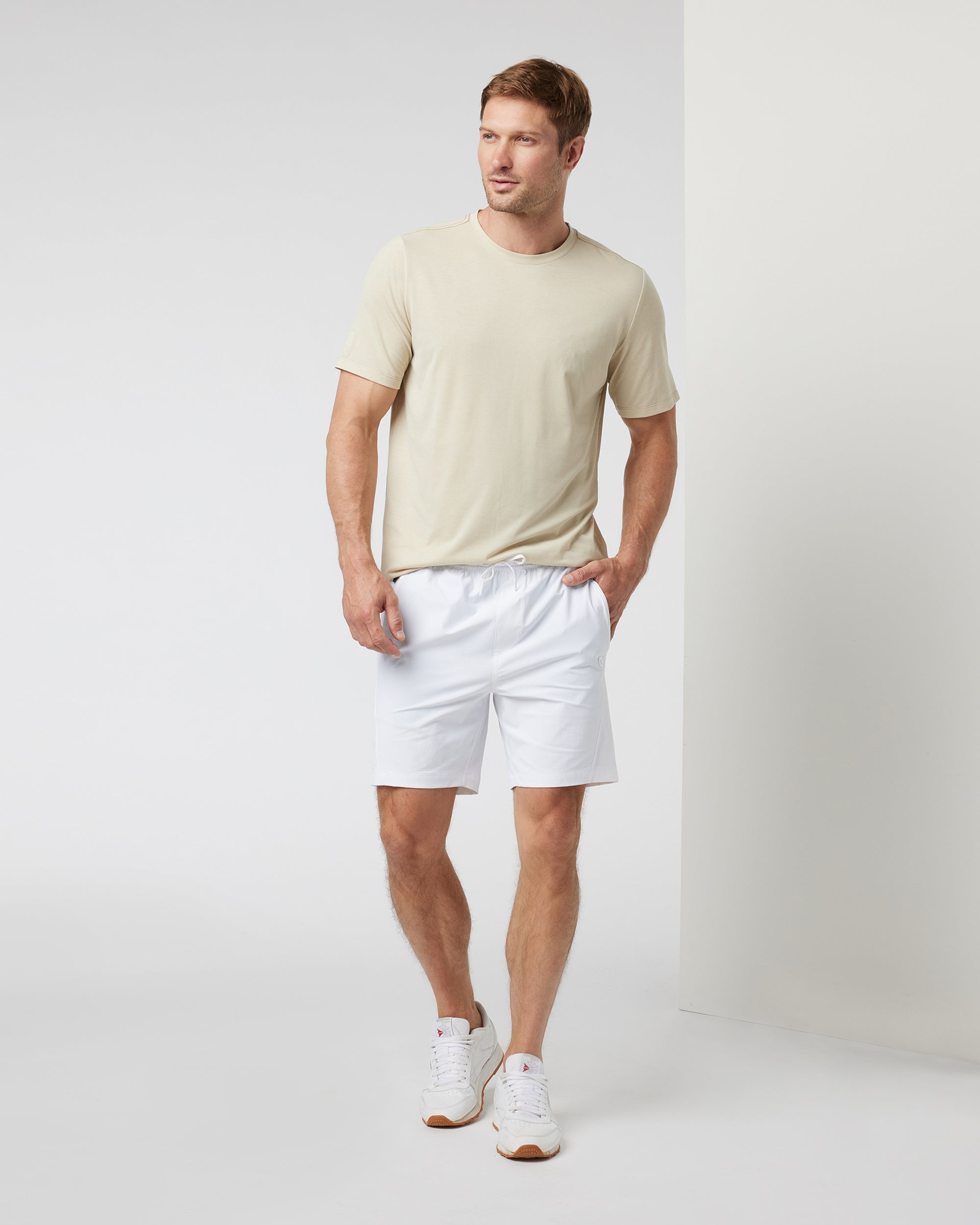 Vuori Crosscourt Elastic Short WHT XL