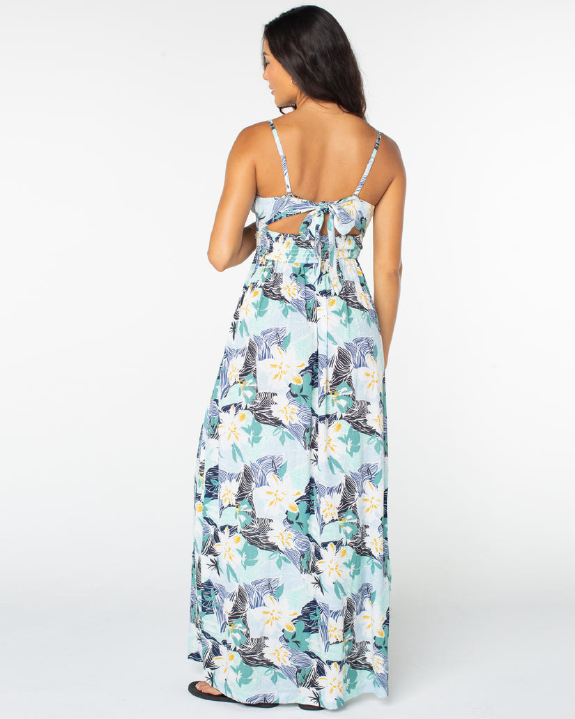 Roxy Sunrise Oasis Print Maxi Dress BKP0 S