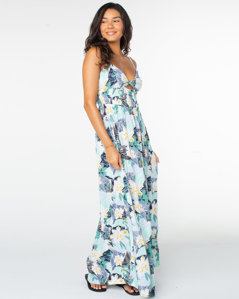 Roxy Sunrise Oasis Print Maxi Dress BKP0 S
