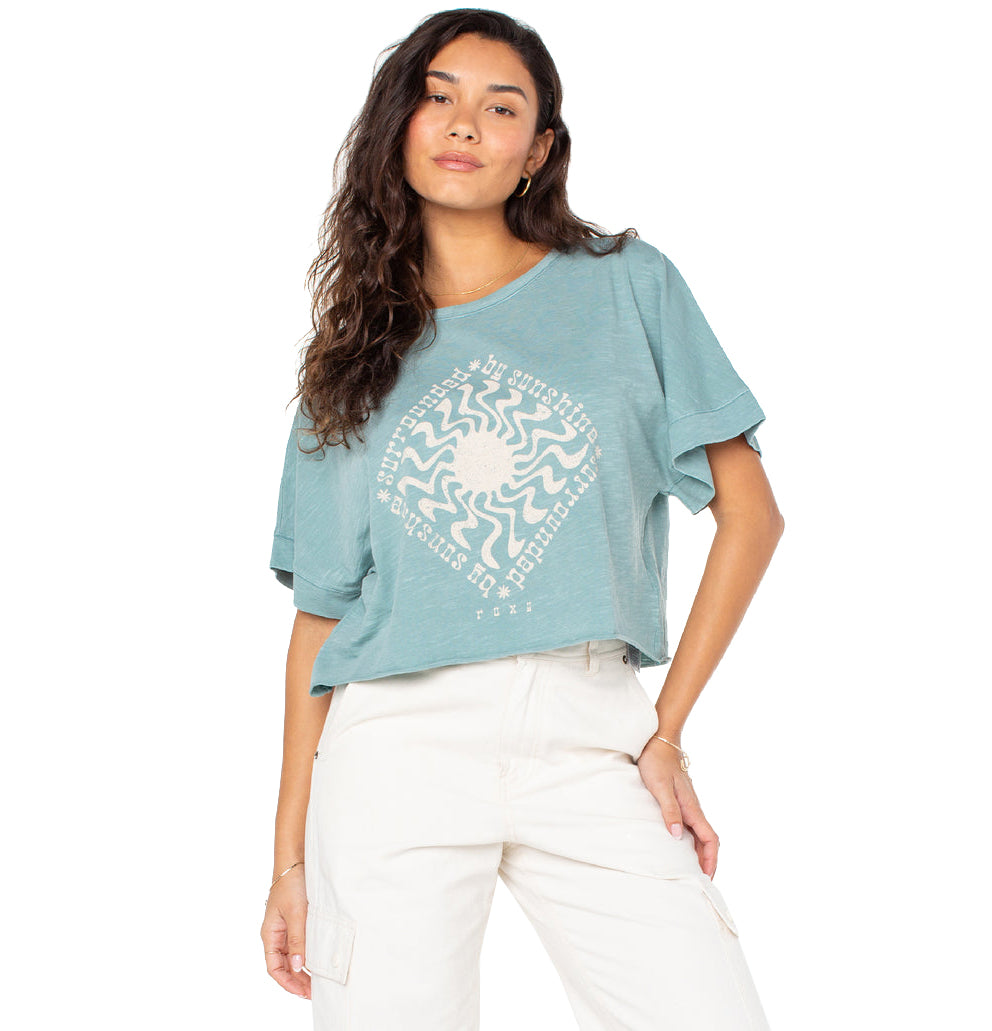 Roxy Surrounded By Sunshine Tee BKE0 M
