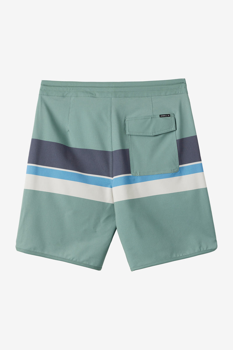O'Neill Cruzer Stripe Scallop 18in Boardshort SAG 32